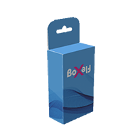 Box with one flap and hanger